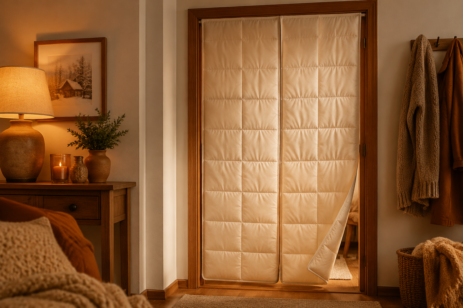 Thermal Door Curtain in use